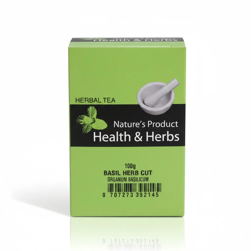 HEALTH AND HERBS BASIL HERB CUT