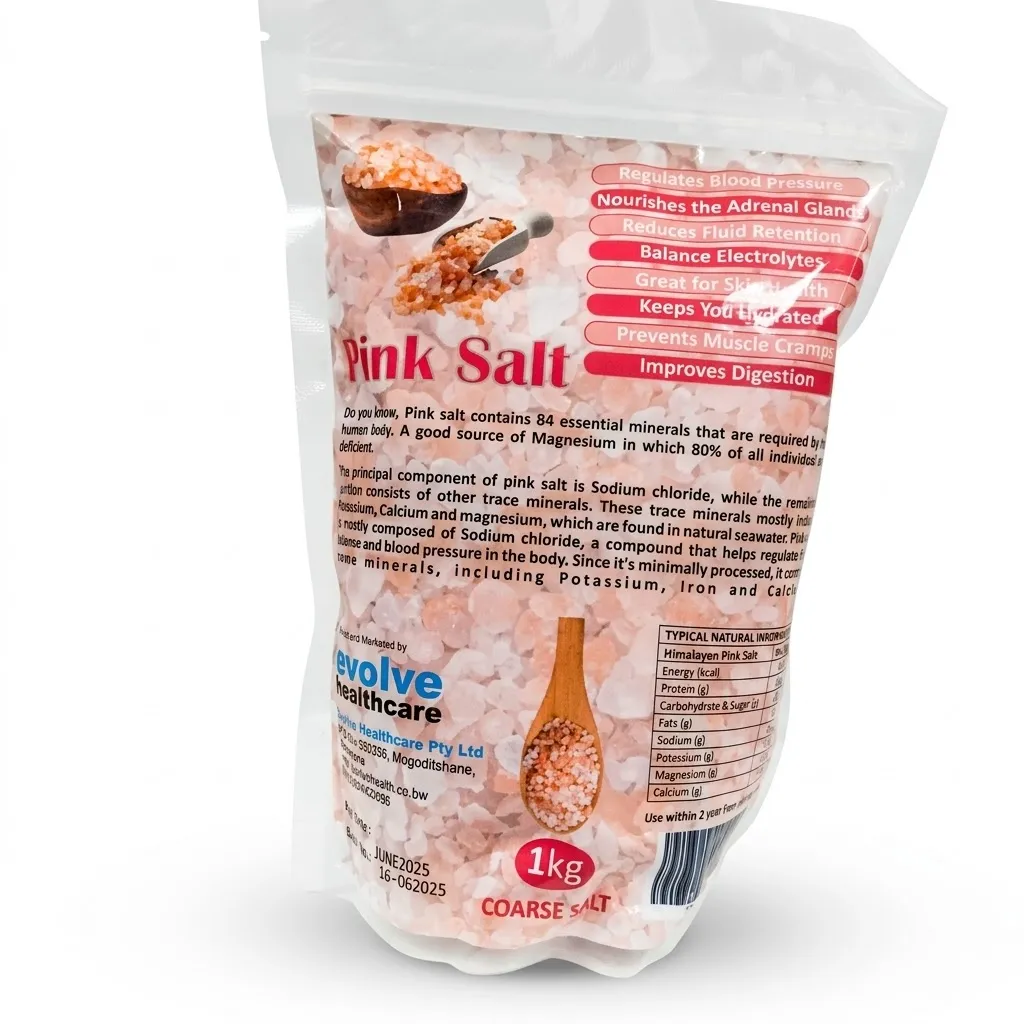 EVOLVE COARSE PINK SALT 1KG